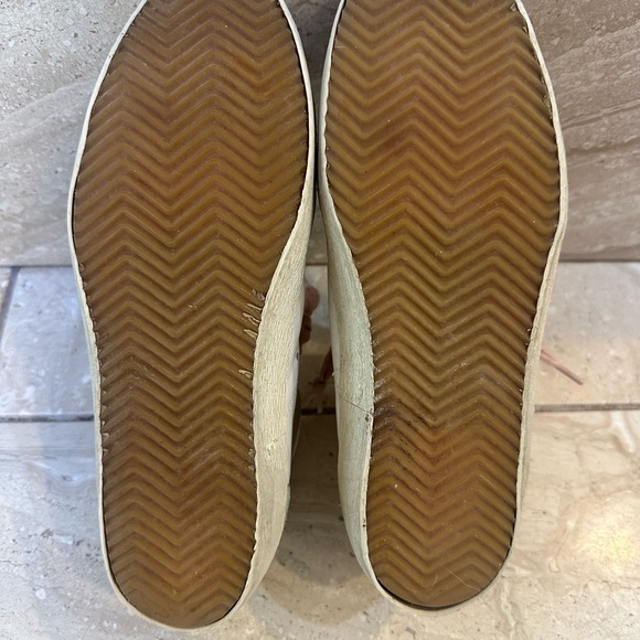 Golden Goose High-Top Sneakers - Gray and Pink with Leopard Detail - Picture 9 of 12